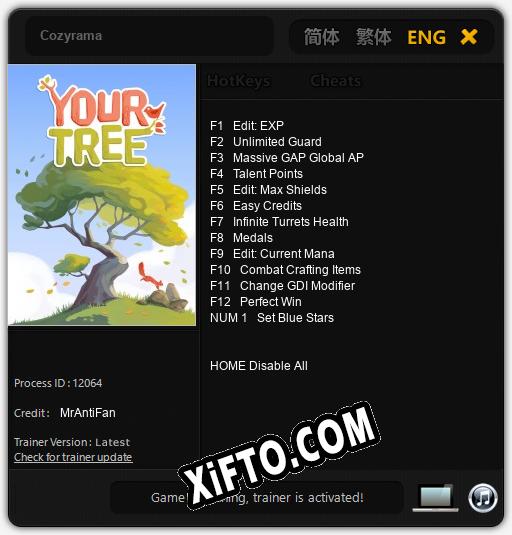 Трейнер для Cozyrama [v1.0.7]
