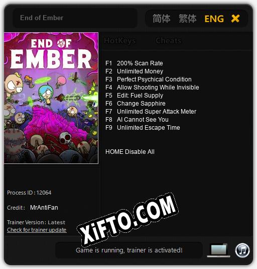 Трейнер для End of Ember [v1.0.6]