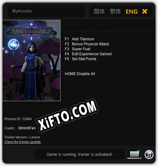 Mythrealm: Трейнер +5 [v1.3]